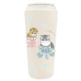 モフサンドmofusand キャリー 保温 保冷 タンブラー 430ml 送料無料 カップ コップ まほうびん ネコ 猫 ねこ 蓋くらげ