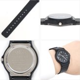 レディース メンズ 腕時計 ハーヴィDT108 定形外 送料無料 ウィメンズ 男女兼用 ウォッチ ブラック ブラックベルト カジュアルウォッチ ウレタンベルト ラバーベルト ビジネス 学校 シンプル プチプラ ホワイト