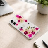 【ほぼ全機種対応スマホケース❁】押し花スマホケース NO.609（着日指定不可） 押し花＆レジン iPhone/Xperia/AQUOS/Galaxy他