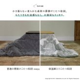 こたつ布団 長方形 北欧 保温綿入りこたつ布団 北欧柄タイプ-ヒートキートス 210x190cm あったか 防汚加工 洗える 保温 掛け布団 かけふとん コタツ 炬燵 こたつぶとん 中綿 テレワーク リモートワーク 在宅ワーク