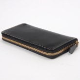 ベリーズヨーク　BELLIES YORK　ラウンドファスナー長財布　BYTM1878BK　ブラック　ベジタブルタンニン　イタリアンレザー　牛革　”エイジングを楽しむ革小物”