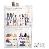 マルチクリアボックス 2個セット 4ステージタイプ / シェルフタイプ ONLS0131 リビング雑貨 W 365 × D 220 × H 275 mm ディスプレイボックス コレクションケース フィギュアケース 新生活
