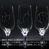 星座のグラス 「ラインストーンきらめく 12星座のタンブラーグラス／ペアセット 」