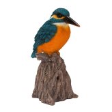 置物 鳥 カワセミ 高さ14.5cm woobia ウービア 野鳥 リアル おしゃれ 玄関 インテリア オブジェ ガーデン 北欧 ナチュラル 翡翠 動物 アニマル 癒し 小鳥 鳥好き 出窓 棚 青い鳥 玄関飾り プレゼント ギフト バードウォッチング
