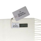 ヴィヴィアン ウエストウッド マフラー メンズ レディース ブランド Vivienne Westwood ロゴ W00Q7-A401 WHITE ビビアン