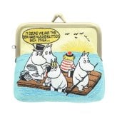 ムーミン ミニがま口 ポーチ 畳刺繍 海 部屋 S2341042 定形外 送料無料 小物入れ ミニポーチ 財布  がま口 コインケース カードケース ポケットティッシュ収納 コンパクト  Mini Metal clip type
