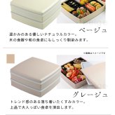重箱 2段 おしゃれ 4～6人用 24cm角 4400ml 大型 二段重 シール蓋 仕切り1段分付 日本製 紀州漆器