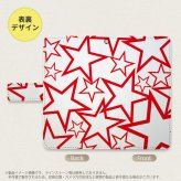 SH-04L/SHV44 AQUOS R3 手帳型スマホケース カバー 星 クリア 赤  nk-004s-r3-dr1116