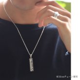 ハワイアンジュエリー ネックレス スクロール シルバー ネックレス 刻印 無料 誕生石入れ可 W プレート Lサイズ 45mm ロジウムコーティング シルバー925 ギフトラッピング可能 チェーン 長さ選べる プレゼント ハロウィン 【品番：CG-SP311】