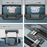 【PROTECA】 02961 マックスパス3 スーツケース42L キャリーケース 機内持ち込み フロントオープン 日本製 プロテカ 1-3泊 出張 ガンメタリック ストッパー付き