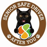 カーサイン 高齢者マーク SENIOR SAFE DRIVER ボンベイ ステッカー シール 直径13cm 肉球 日本製 車