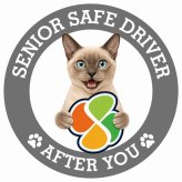 カーサイン 高齢者マーク SENIOR SAFE DRIVER トンキニーズ ステッカー シール 直径13cm 肉球 日本製 車