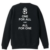 サッカー トレーナー スウェット メンズ レディース ジュニア 裏パイル 練習着 おもしろ 名入れ おしゃれ 文字入れ無料 綿100% キッズ 大きいサイズ 「ONE FOR ALL AND ALL FOR ONE サッカー」 アートワークスコウベ 【送料無料】