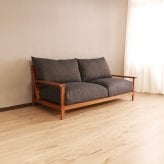ソファ ハイム レッドオーク 天然木 ポケットコイル W188×D94.5×H85cm座面高43cm ソファー リビング 一人暮らし ブラウン おしゃれ 新生活