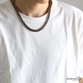 純チタン製 軽い ダブル喜平チェーンネックレス 喜平ネックレス 6面カット チタンネックレス シルバー 50cm 60cm メンズ 男性 金属アレルギー対応