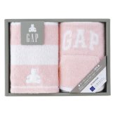 baby GAP ボーダーベア ベビーウォッシュタオル&スタイ ピンク  ／タオル 日用品・ヘルスケア お中元 御中元 ギフト 暑中 残暑 お盆 初盆 新盆 お供 御供 ギフト 2026 送料無料 ギフト プレゼント プチギフト 内祝い 快気祝い 出産祝い 結婚祝い 引出物 新築祝い お返し