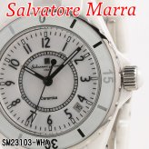 【送料無料】（お取り寄せ）腕時計 メンズ Salvatore Marra サルバトーレマーラ セラミックウォッチ アラビアインデックス 3気圧防水 回転ベゼル SM23103-WHA ブランド 人気 シンプル ウォッチ カジュアル フォーマル 誕生日 [SM23103-WHA]