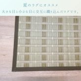 夏ラグ 夏用カーペット 『清風』 174×261cm 新生活
