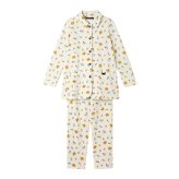 ワコール アツコマタノ[ATSUKO MATANO] パジャマ HDW405 M・L ロング袖ロング丈パンツ【綿混】