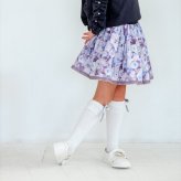Rora 子供服 通販 キッズスカート チュチュスカート ピアノ発表会 結婚式フォーマル 卒園式入学式 フォーマル ウエストゴム フレアスカート ボリュームスカート チュールスカート アンティーク調 ガーリーレトロ ふんわり可愛い お出かけ着 小学生