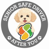 カーサイン 高齢者マーク SENIOR SAFE DRIVER シープー ステッカー シール 直径13cm 肉球 日本製 車