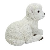 置物 羊 寝そべる羊 幅23.4cm woobia ウービア ひつじ リアル かわいい おしゃれ 玄関 インテリア オブジェ ガーデン ラム 北欧 ナチュラル 動物 アニマル 癒し 棚 未年 プレゼント ギフト 新築祝い