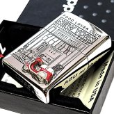 ZIPPO ライター ニューヨーク ジッポ 重厚立体メタル スクーター レッド 両面加工 おしゃれ シルバー レディース ギフト FOOD LOVER CLUB アメリカ NEW YORK かわいい 彫刻 メンズ 銀 プレゼント
