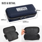 ペンケース PUMA プーマ 筆箱 男の子 男子 小学生 高学年 中学生 キッズ ジュニア 高校生 大容量 シンプル かっこいい ボックスタイプ 箱型 たくさん入る 多機能 ペンポーチ ペンホルダー 黒 ブラック ネイビー 無地 スポーツ ブランド 布 ロゴ おしゃれ 新入学 準備 新学期