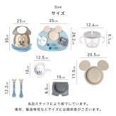 出産祝い ベビー食器 名入れ ミッキー ミニー アイコンランチプレート + お食事エプロンセット + リッチェル  コップマグ 食器セット 男の子 女の子 人気 ディズニー disney 名前入れ プレゼント ギフト ラッピング