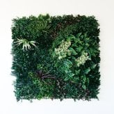 フェイクグリーン 壁掛け 造花 グリーンウォール BROWN 100 HB 幅100x高さ100cm 壁面緑化 屋外 対応 人工観葉植物 アーティフィシャルグリーン グリーンパネル 連結 3枚並べ おしゃれ リアル 屋外用 店舗 オフィス カフェ 壁面装飾