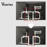 WALLインテリアテレビスタンド Vシリーズ/A2対応 スマートコードケース 追加オプション 部品 パーツ 配線整理 配線カバー ケーブルカバー 配線隠し モダン おしゃれ 電源コード WALLオプション