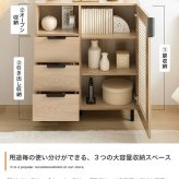 チェスト キャビネット 本棚 シェルフ 飾り棚 ディスプレイ タンス ラック ルーバー扉 下駄箱 収納家具 脚付き 書類 サイド 薄型 スリム 引き出し オフィス キッチン リビング スチール 書庫 隠す収納と見せる収納が1台で実現 また ワンルーム 新生活