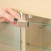 コレクションシェルフ クレール ワイド オークナチュラル ナチュラルオーク・ホワイトウォッシュ 2色展開 コレクションケース ディスプレイケース ガラスケース 収納 おしゃれ シンプル 新生活 家具 インテリア 不二貿易