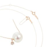 【無料ラッピング】  カナルヨンドシー Canal 4℃ アクセサリー K18 ピンクゴールド ネックレス アコヤパール ダイヤモンド  ブランド 正規品 新品 ギフト プレゼント 人気 おすすめ 誕生日 記念日 クリスマス 送料無料