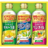 日清オイリオ ヘルシーオイルギフト [26-2885-027] OP-15N キャノーラ油 ヘルシーオフ ベジオイル 食用油 詰め合わせ セット お返し 内祝い お祝い お歳暮 お中元 ギフト