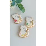 猫ちゃんメッセージクッキー お誕生日 記念日 結婚祝い 出産祝い 退職・送別 卒業・入学祝い 発表会 推し活 お礼・Thank youギフト ウェディング 周年祝い 開店・開業祝い