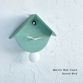 Marmo Wall Clock 鳩[掛け時計 おしゃれ 壁掛け時計 北欧 鳩時計 かわいい 時計 振り子時計 インテリア カッコー時計 シンプル 壁掛け ナチュラル アナログ時計 リビング ハト時計 モダン ウォールクロック 鳥 静音 小鳥]