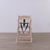 ベビーチェア LBR 折りたたみ 完成品 天然木 ライトブラウン・ホワイトウォッシュ W47×D62×H77cm座面高42/48/54cm 子供椅子 キッズチェア 木製 ライトブラウン ホワイトウォッシュ おしゃれ