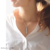 ハワイアンジュエリー ネックレス スクロール シルバー ネックレス 刻印 無料 誕生石入れ可 W プレート Lサイズ 45mm ロジウムコーティング シルバー925 ギフトラッピング可能 チェーン 長さ選べる プレゼント ハロウィン 【品番：CG-SP311】