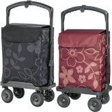 【ウォーキングステッキ】Walking Cart ウォーキングカート サイドカートR-2 横押し シルバーカー ショッピングカート 4輪 キャリーカート 横押しブレーキ 保冷バッグ つえ 杖 おしゃれ 長さ調節 歩行補助 介護 高齢者 敬老の日 父の日 母の日 プレゼント ギフト