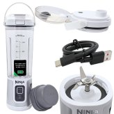 Ninja ( ニンジャ ) ブラストミキサー　コードレスミキサー　530ml　最大470ml (DC5V 0.5-3A)  USB Type-Cケーブル付属　モデル:BC155JTE, BC155J　コードレスミキサー