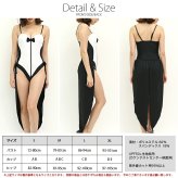 選べる3色 水着素材 コスプレ レディース PixyParty バニーガール 水着 ワンピース水着 燕尾パレオ付き 2点セット コスプレ水着 バニー衣装 パッド付き UPF50+ 紫外線対策 S M L XL かわいい セクシー 体型カバー 撮影会 個撮 イベント ハロウィン 仮装 衣装 コスチューム