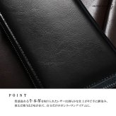 レザーウォレット メンズ コンチョ付き 長財布 本革 フレアコンチョ 百合の紋章 ダブル 大容量 シンプル ビジネス カジュアル 男性