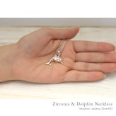 ハワイアンジュエリー シルバー ペンダントトップ ドルフィン ジルコニア シンプル シルバー925 ネックレス チェーン別売 ペンダントヘッド メール便 メンズ レディース 誕生日 プレゼント ハロウィン 【品番：PSP-004】