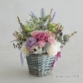 プリザーブドフラワー ナチュラルバスケット | 母の日 誕生日 記念日 誕生祝い プレゼント ギフト 贈り物