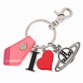 ヴィヴィアンウエストウッド Vivienne Westwood キーリング キーホルダー チャーム I LOVE ORB オーブ チェック柄 ピンク マルチカラー 8203011EUS002LG201 送別会 誕生日 結婚祝い 結婚式 彼氏 息子 夫 男性 高級 父の日 母の日【スペシャルラッピング660円(別売り)】 即日発送 彼氏 財布 バレンタイン