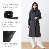 カシミヤ コート レディース 100％ ロングコート フォックス ファー 襟付き ブランド Filomo 着丈107cm 秋 冬 ブラック フォーマル カシミヤコート 冠婚葬祭 大きいサイズ 卒業 卒園 入学 入園 ギフト プレゼント 6F (6034r)