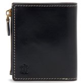 ベリーズヨーク　BELLIES YORK　コンパクト財布　二つ折り財布　BYTM1882BK　ブラック　黒色　ベジタブルタンニン　イタリアンレザー　牛革　”エイジングを楽しむ革小物”