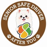 カーサイン 高齢者マーク SENIOR SAFE DRIVER スピッツ ステッカー シール 直径13cm 肉球 日本製 車