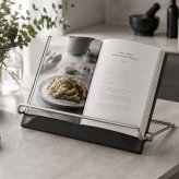 クックブックスタンド｜ZACK 20636 PACENE 本立て レシピスタンド ブックスタンド ブックホルダー iPadスタンド タブレットホルダー ステンレス おしゃれ 雑貨 かっこいい 上質 高級 ホテルライク 男前インテリア インダストリアル ドイツ デザイナーズ HL